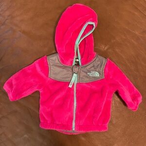The North Face hooded zip-up jacket 0-3 Months
